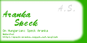 aranka speck business card